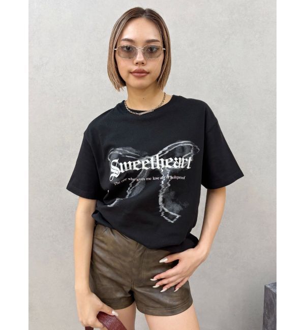 EVRIS「フロントリボングラフィックBIG Tシャツ」|Tシャツ・カットソー|