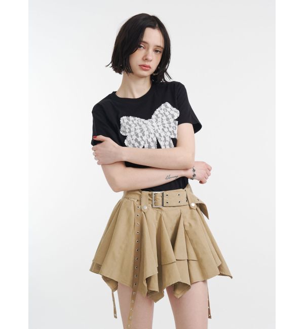 jouetie「リボンドッキングTシャツ」|Tシャツ・カットソー|