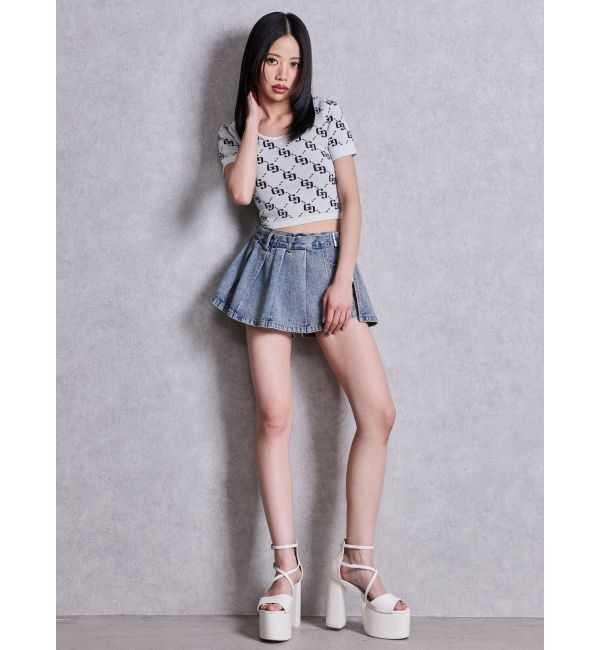 GYDA「GG jacquardラメニットTOPS」|ニット・セーター|