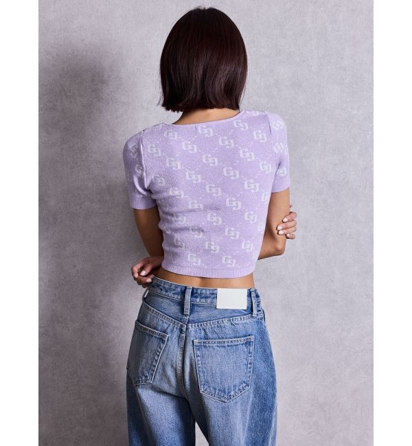 GYDA「GG jacquardラメニットTOPS」|ニット・セーター|