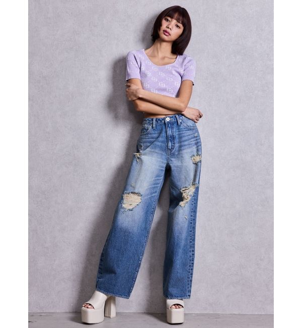 GYDA「GG jacquardラメニットTOPS」|ニット・セーター|