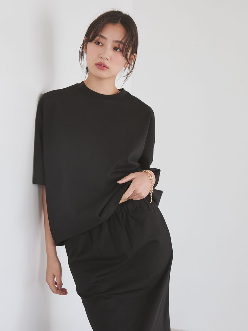 Mila Owen「短丈ワイドトップス&times;ウエストゴムスカートＳＥＴ」|ワンピース|