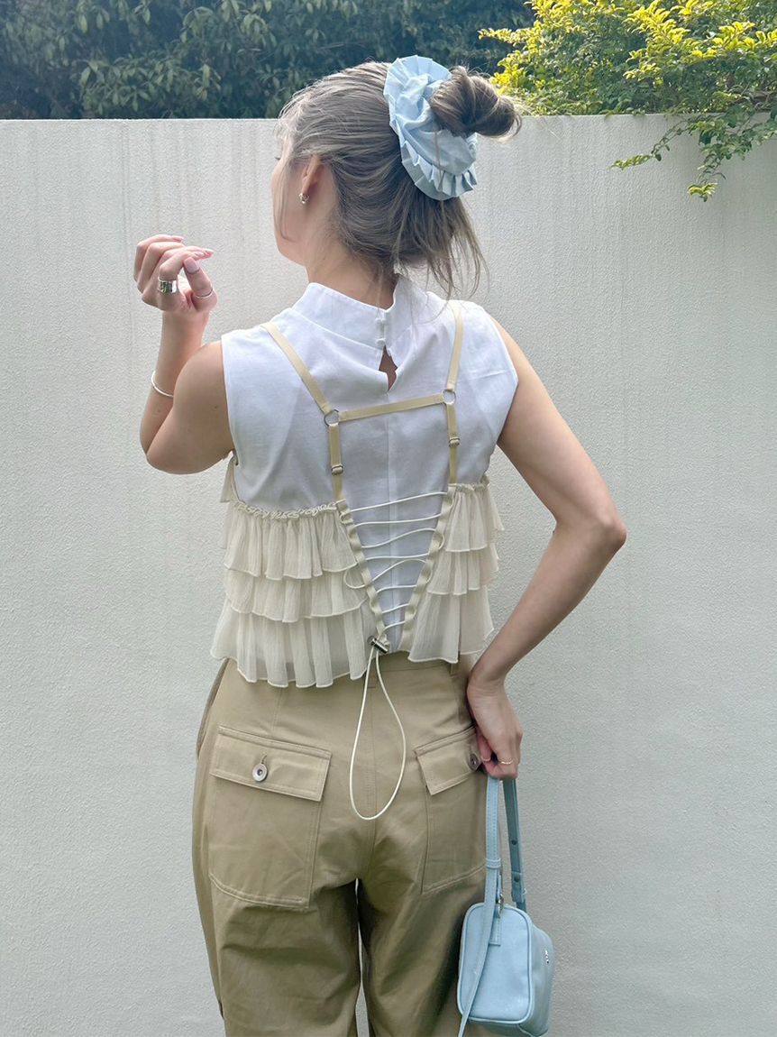 LILY BROWN「ビスチェセットカットトップス」|Tシャツ・カットソー|