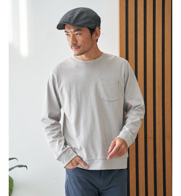 ikka「【雑誌MonoMax4月号掲載】DRYダンボールWフェイストレロンT「小泉孝太郎さん着用モデル」」|Tシャツ・カットソー|