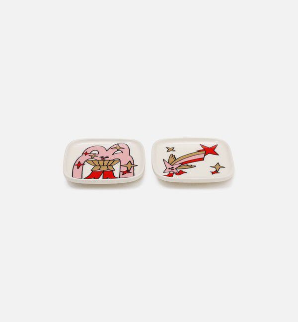 Marimekko「【一部店舗・オンラインストア限定】Aureate Glow プレートセット 10&times;10cm」|その他|
