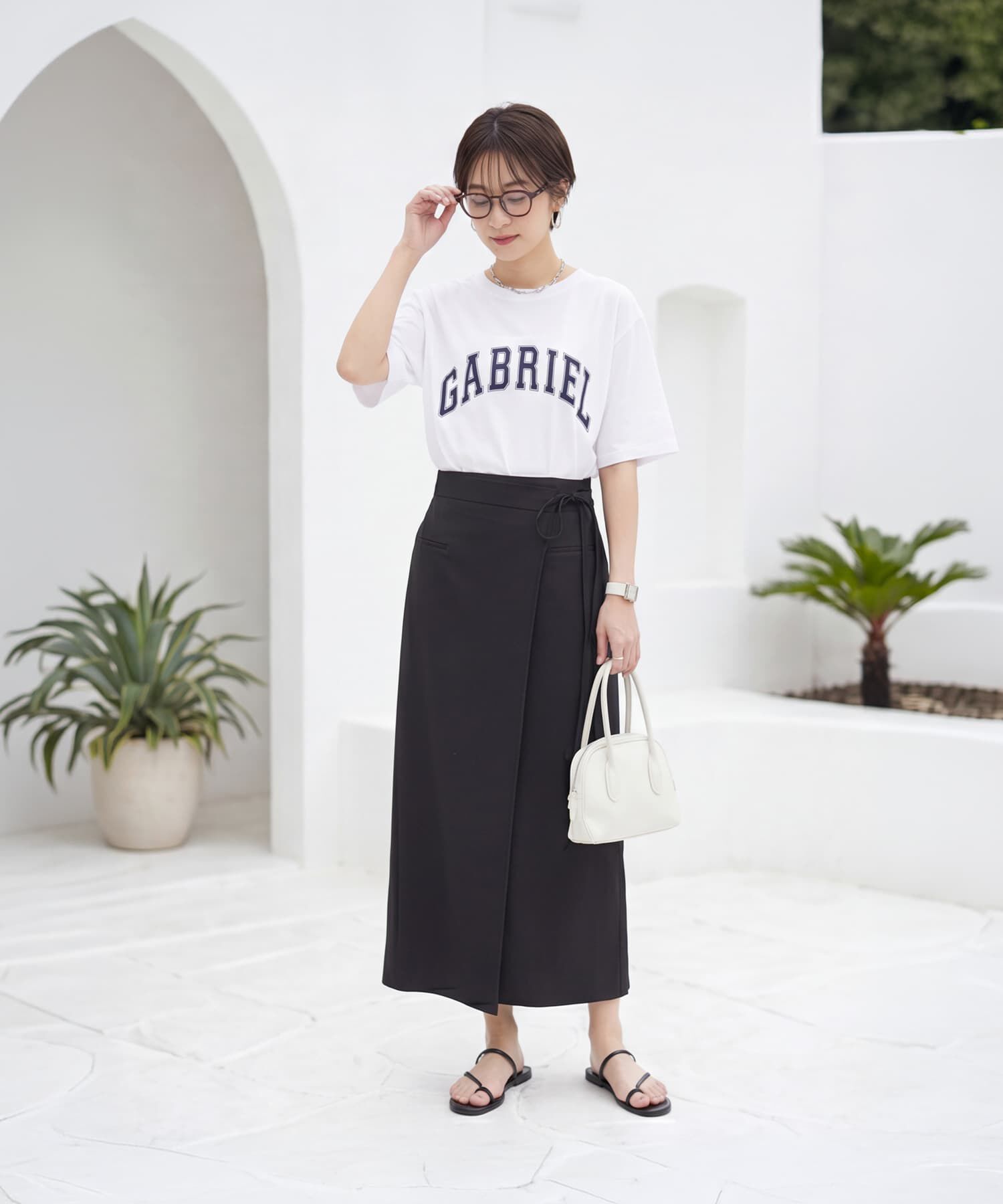 STYLE DELI「質感加工ロゴTシャツ／GABRIEL」|Tシャツ・カットソー|