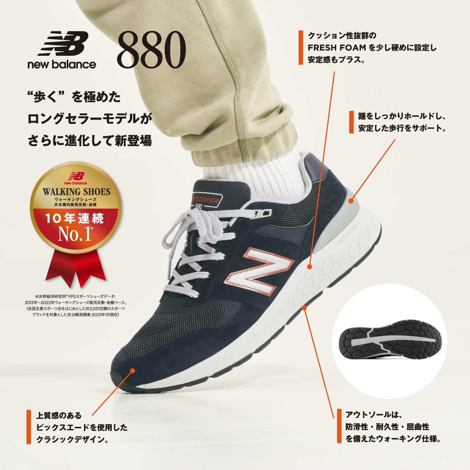 NEW BALANCE 「【NEW BALANCE】MW880BK6(4E)」|スニーカー|