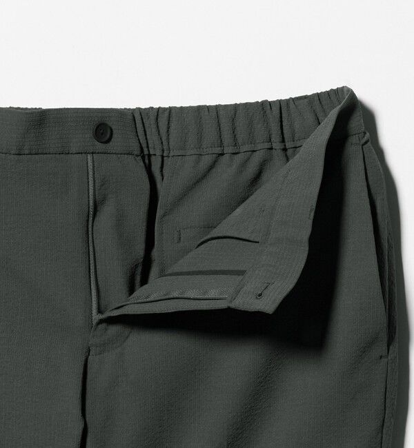 UNITED ARROWS「ライトサッカー ノープリーツ テーパードパンツ UA COZY ウォッシャブル 2WAYストレッチ」|スラックス|