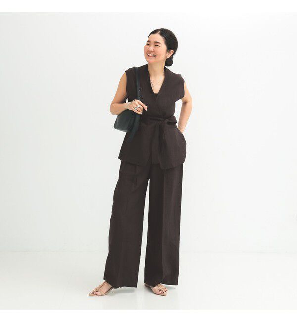Demi-Luxe BEAMS 「リネン ラップ ジレ ブラウス .M」|シャツ・ブラウス|