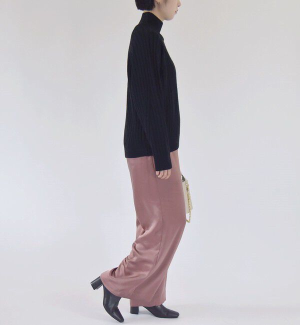 quaranciel「quaranciel:〈洗濯機可能〉ヘビー サテン イージー パンツ」|その他|
