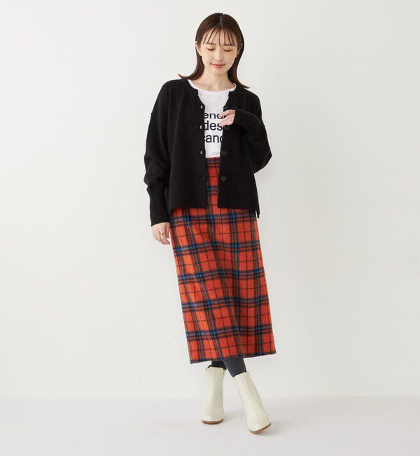 SHIPS Colors 「SHIPS Colors:〈手洗い可能〉フラッフィー キーネック カーディガン 2」|カーディガン|