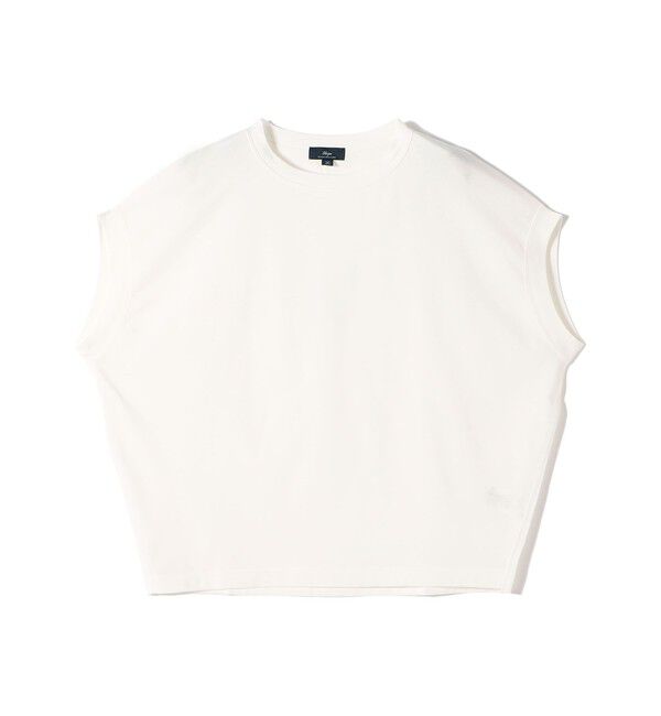SHIPS for women「SHIPS Primary Navy Label:〈手洗い可能〉サイロ プレミアム TEE」|Tシャツ・カットソー|ホワイト