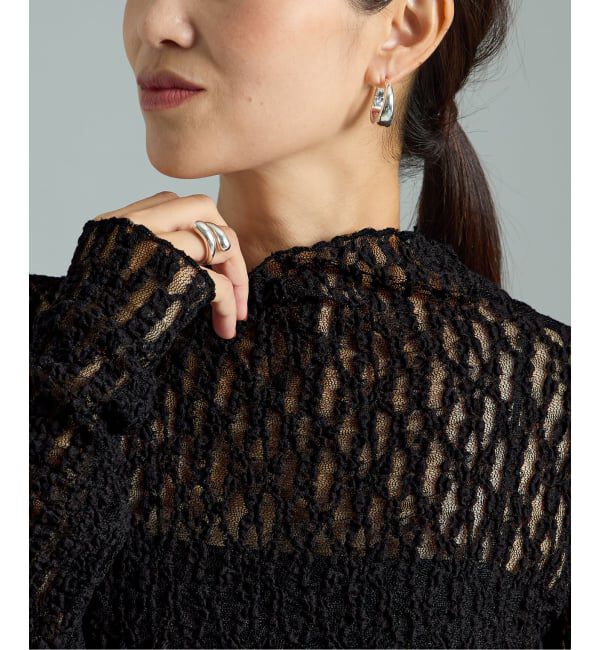 VERMEIL par iena「stretch lace プルオーバー」|シャツ・ブラウス|