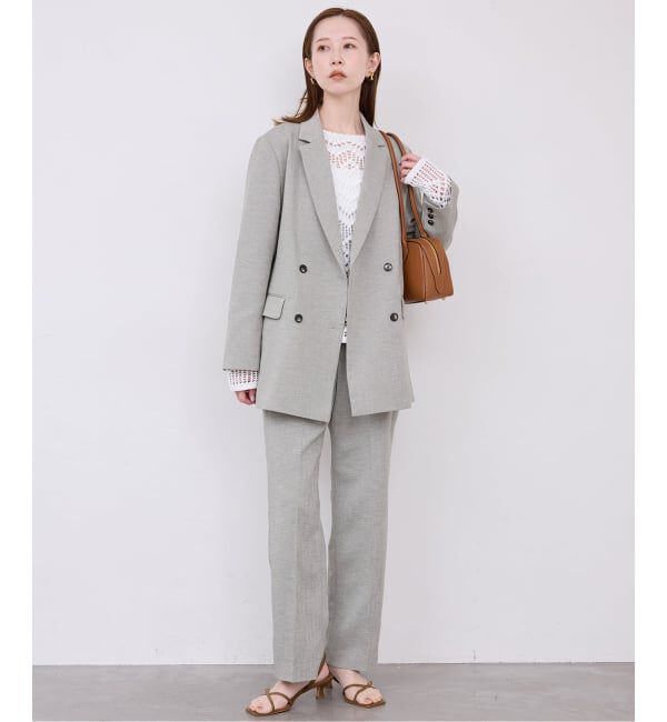 SLOBE IENA「《セットアップ対応可/3サイズ展開》ウォッシャブルツイルストレートパンツ」|その他|