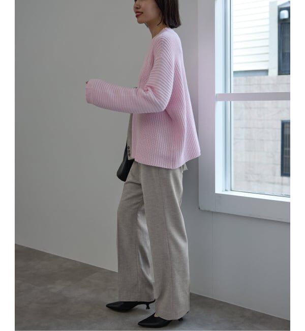 SLOBE IENA「《セットアップ対応可/3サイズ展開》ウォッシャブルツイルストレートパンツ」|その他|