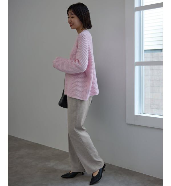 SLOBE IENA「《セットアップ対応可/3サイズ展開》ウォッシャブルツイルストレートパンツ」|その他|