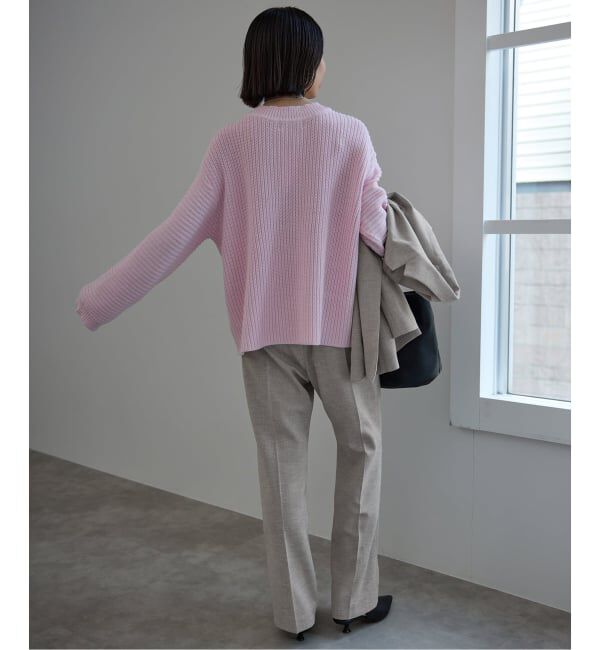 SLOBE IENA「《セットアップ対応可/3サイズ展開》ウォッシャブルツイルストレートパンツ」|その他|