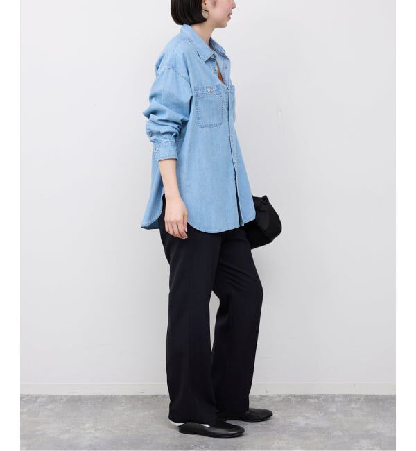 SLOBE IENA「《セットアップ対応可/3サイズ展開》ウォッシャブルツイルストレートパンツ」|その他|