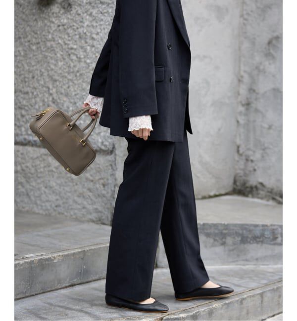 SLOBE IENA「《セットアップ対応可/3サイズ展開》ウォッシャブルツイルストレートパンツ」|その他|