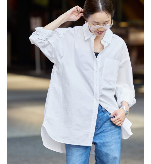 SLOBE IENA「《追加》コットンブロードベーシックシャツ」|シャツ・ブラウス|