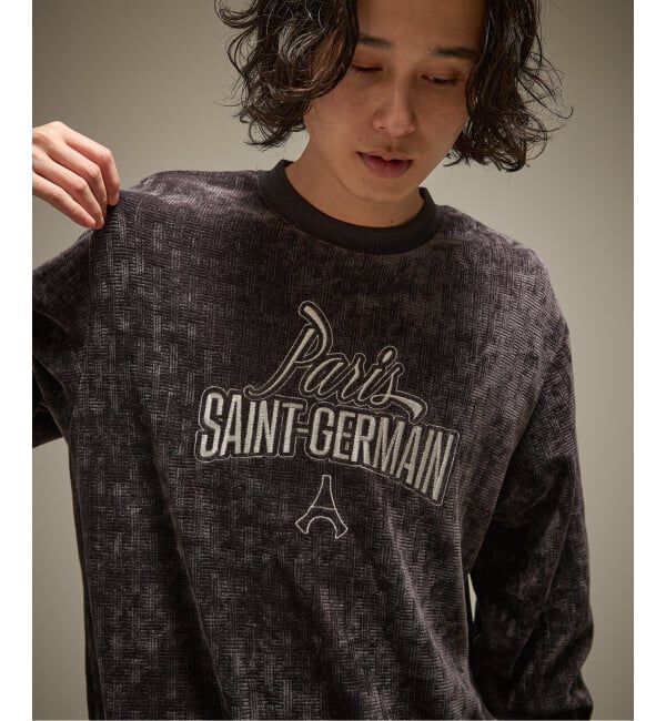Paris Saint-Germain「【Paris Saint-Germain / パリ・サン＝ジェルマン】  JP Velour Texture Crew」|スウェット・ジャージ|