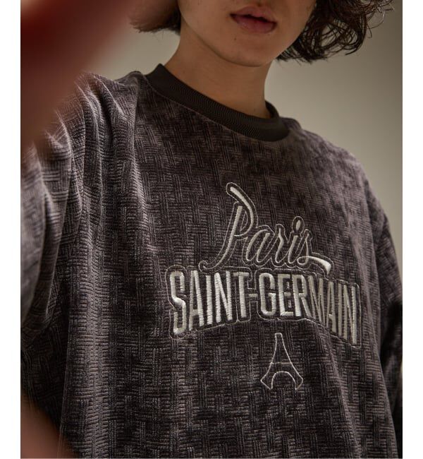 Paris Saint-Germain「【Paris Saint-Germain / パリ・サン＝ジェルマン】  JP Velour Texture Crew」|スウェット・ジャージ|