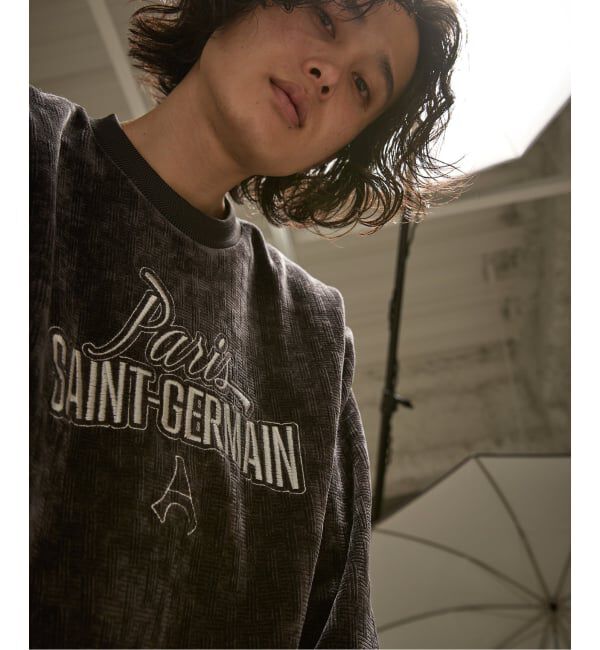 Paris Saint-Germain「【Paris Saint-Germain / パリ・サン＝ジェルマン】  JP Velour Texture Crew」|スウェット・ジャージ|