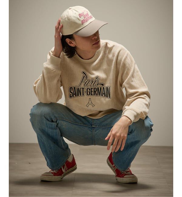 Paris Saint-Germain「【Paris Saint-Germain / パリ・サン＝ジェルマン】  JP Velour Texture Crew」|スウェット・ジャージ|