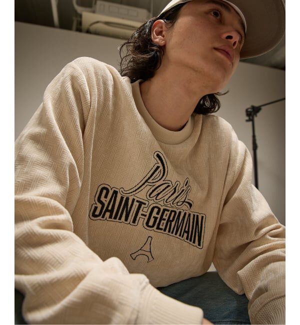 Paris Saint-Germain「【Paris Saint-Germain / パリ・サン＝ジェルマン】  JP Velour Texture Crew」|スウェット・ジャージ|