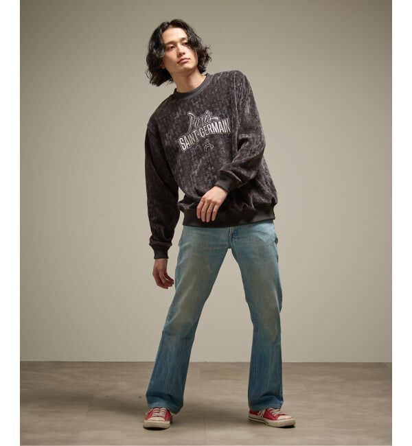 Paris Saint-Germain「【Paris Saint-Germain / パリ・サン＝ジェルマン】  JP Velour Texture Crew」|スウェット・ジャージ|