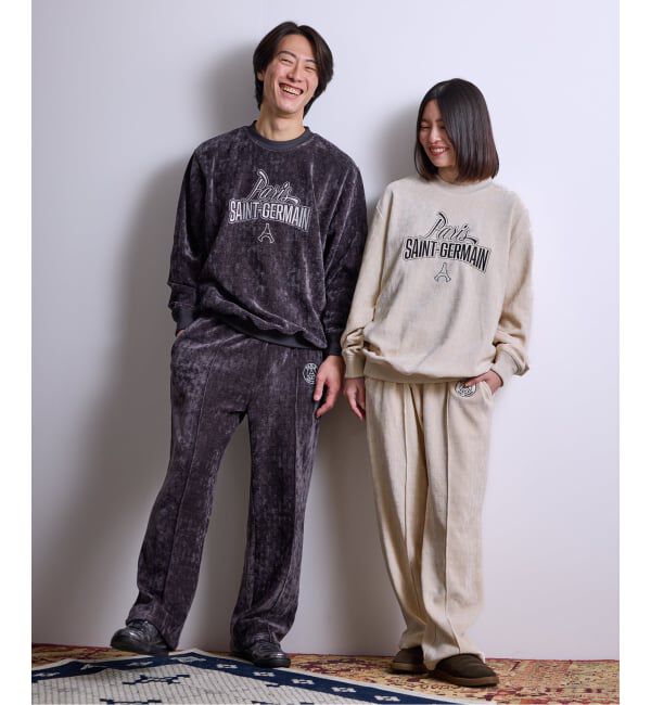 Paris Saint-Germain「【Paris Saint-Germain / パリ・サン＝ジェルマン】  JP Velour Texture Crew」|スウェット・ジャージ|
