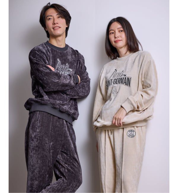 Paris Saint-Germain「【Paris Saint-Germain / パリ・サン＝ジェルマン】  JP Velour Texture Crew」|スウェット・ジャージ|