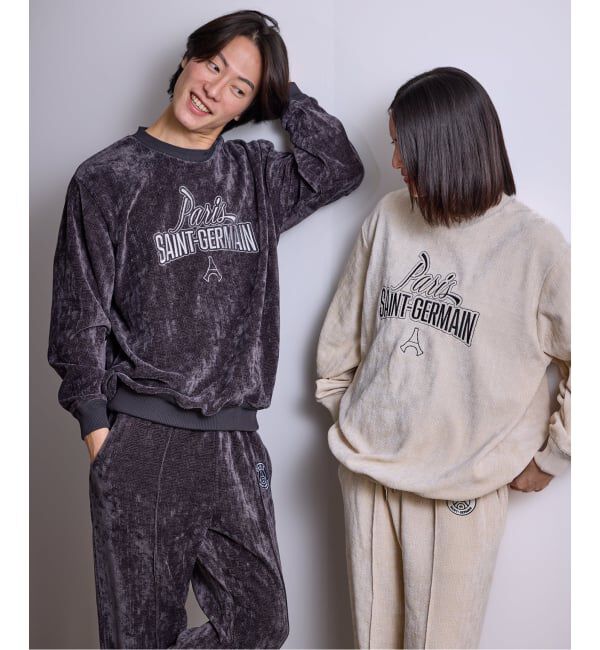 Paris Saint-Germain「【Paris Saint-Germain / パリ・サン＝ジェルマン】  JP Velour Texture Crew」|スウェット・ジャージ|