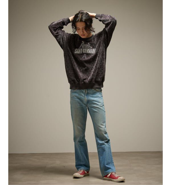 Paris Saint-Germain「【Paris Saint-Germain / パリ・サン＝ジェルマン】  JP Velour Texture Crew」|スウェット・ジャージ|