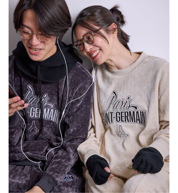 Paris Saint-Germain「【Paris Saint-Germain / パリ・サン＝ジェルマン】  JP Velour Texture Crew」|スウェット・ジャージ|