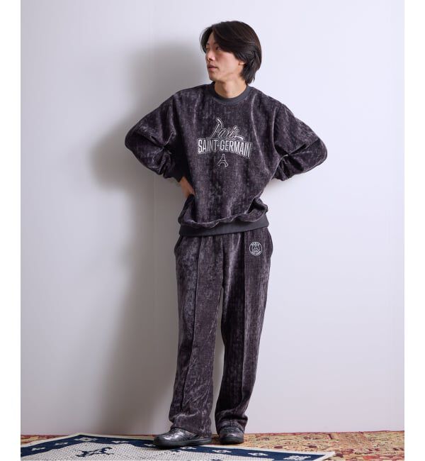 Paris Saint-Germain「【Paris Saint-Germain / パリ・サン＝ジェルマン】  JP Velour Texture Crew」|スウェット・ジャージ|