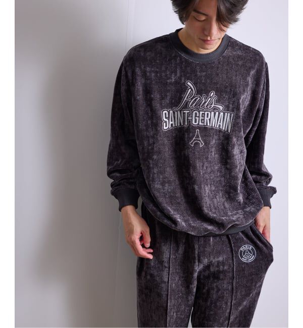 Paris Saint-Germain「【Paris Saint-Germain / パリ・サン＝ジェルマン】  JP Velour Texture Crew」|スウェット・ジャージ|