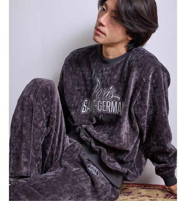 Paris Saint-Germain「【Paris Saint-Germain / パリ・サン＝ジェルマン】  JP Velour Texture Crew」|スウェット・ジャージ|