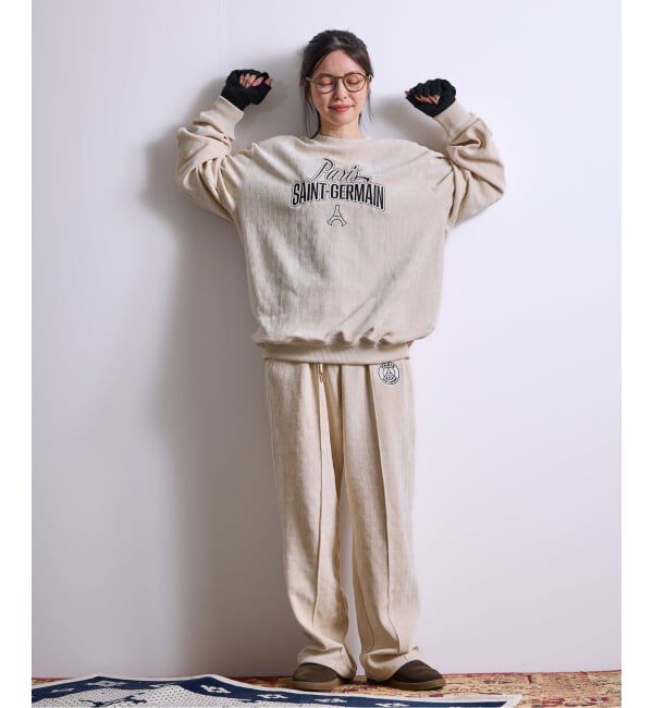 Paris Saint-Germain「【Paris Saint-Germain / パリ・サン＝ジェルマン】  JP Velour Texture Crew」|スウェット・ジャージ|