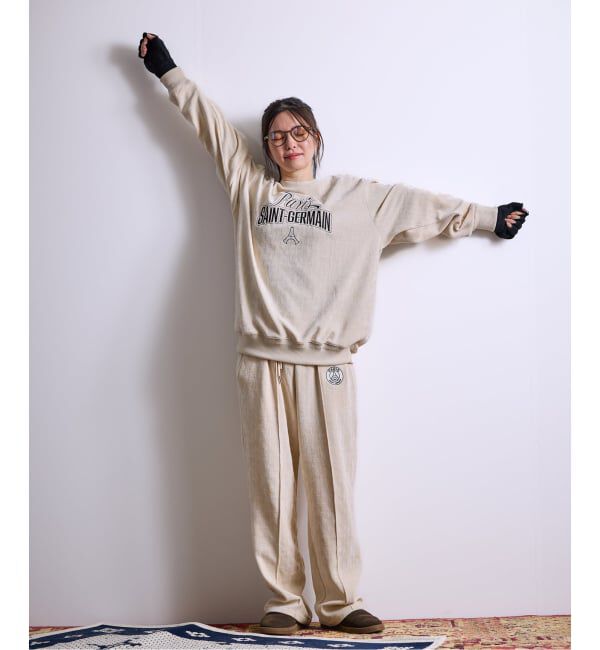 Paris Saint-Germain「【Paris Saint-Germain / パリ・サン＝ジェルマン】  JP Velour Texture Crew」|スウェット・ジャージ|