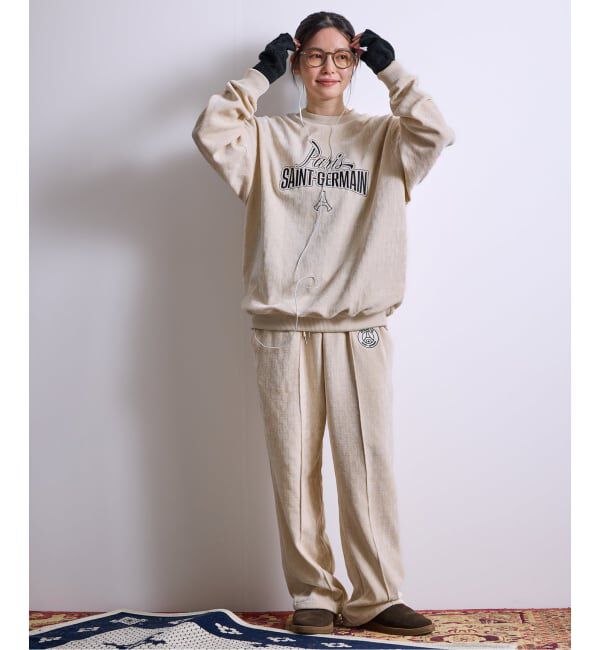 Paris Saint-Germain「【Paris Saint-Germain / パリ・サン＝ジェルマン】  JP Velour Texture Crew」|スウェット・ジャージ|