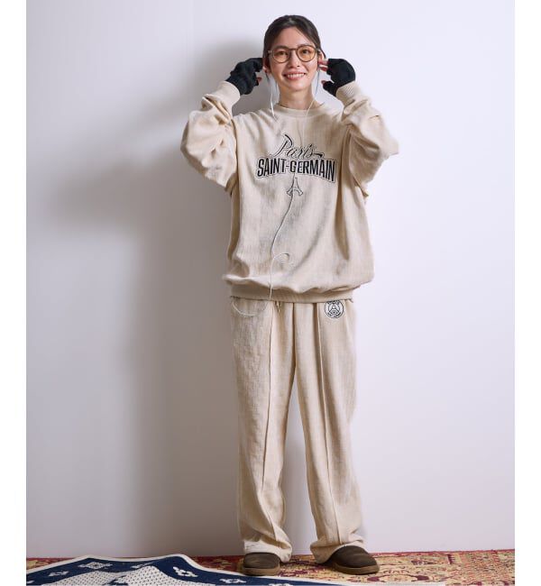 Paris Saint-Germain「【Paris Saint-Germain / パリ・サン＝ジェルマン】  JP Velour Texture Crew」|スウェット・ジャージ|