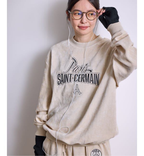 Paris Saint-Germain「【Paris Saint-Germain / パリ・サン＝ジェルマン】  JP Velour Texture Crew」|スウェット・ジャージ|