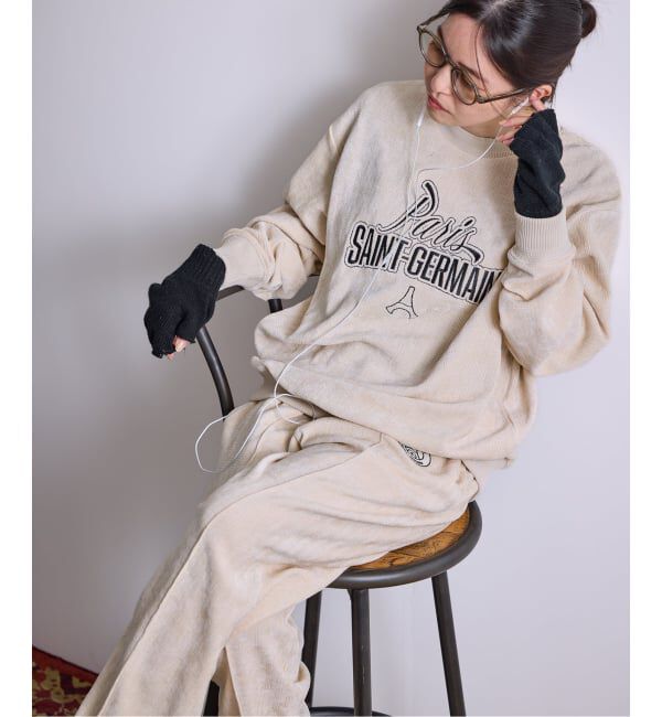 Paris Saint-Germain「【Paris Saint-Germain / パリ・サン＝ジェルマン】  JP Velour Texture Crew」|スウェット・ジャージ|