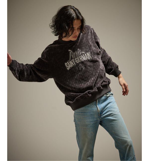 Paris Saint-Germain「【Paris Saint-Germain / パリ・サン＝ジェルマン】  JP Velour Texture Crew」|スウェット・ジャージ|