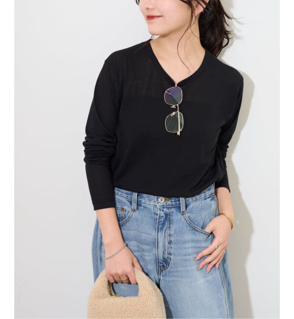 JOURNAL STANDARD relume「《追加4》シアークルーネックロングTシャツ」|Tシャツ・カットソー|