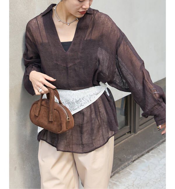 JOURNAL STANDARD「《追加》リネンメッシュシャツ」|シャツ・ブラウス|