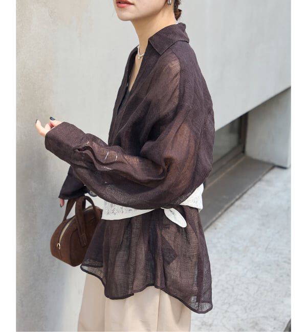 JOURNAL STANDARD「《追加》リネンメッシュシャツ」|シャツ・ブラウス|