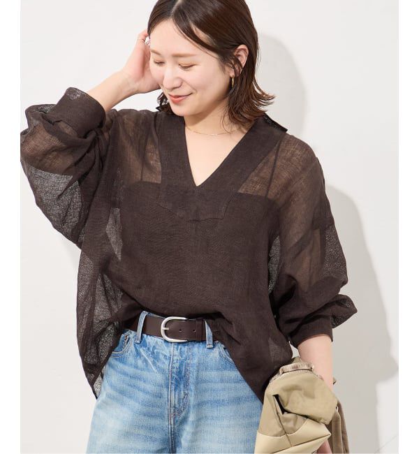 JOURNAL STANDARD「《追加》リネンメッシュシャツ」|シャツ・ブラウス|