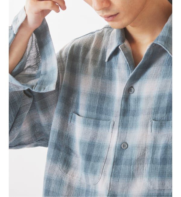 JOURNAL STANDARD relume「TCガーゼ オンブレチェック シャツ」|シャツ・ブラウス|